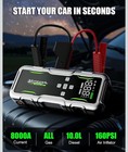 8000a Jump Starter With Air Compressor  12v Portable Battery Jumper Starter Pack