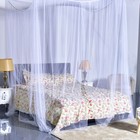 4 Corner Post Bed Canopy Mosquito Net Bedding Full Queen King Size Bedroom Gift