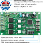 3 Channel Traffic Light Controller Sequencer 85vac-265vac With Digital Tube Disp