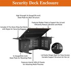 Trunk Security Steel Deck Shelf Enclosure Fit 2-door Jeep Wrangler Jl 2018-2023 
