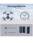 Super Endurance Foldable Drone With Camera For Beginners Long Flight Time Wifi