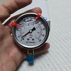 Lead-free Pressure Gauge 0-100psi 2 5  Dial Stainless Steel 1 4  Npt Lower Mount