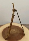 Antique Cast Metal Ornate Picture Frame Rococo Style  Easel Back 5 X 7 Picture 