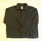Dickies Men s Gray Twill Long Sleeve Button Front Work Shirt Size L Rn20697