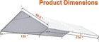 10x20  Carport Replacement Canopy Tent Top Garage Cover W Bungees Cover Only