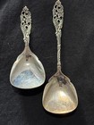 2 Pc Silver Plate Sugar   Tea Scoop George Nilsson Antique  