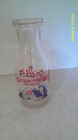 Vintage Van  Dairy Farm Pint Milk Bottle Of Monroe  Michigan Mich
