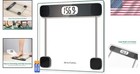 Digital Bathroom Scale For Body Weight  Lcd Display  400lb  4 Aaa Batteries And