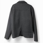 Alpine Swiss Grant Mens Xl Jacket Wool Blend Bomber Coat Zippered Gray Classy