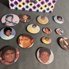 Vtg Lot Of 13 Michael Jackson 80s King Of Pop Pinback Buttons W  Box Retro