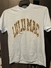 Lulu Mac Blue Shirt With Leopard Print Size Medium