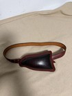 Vintage Fred Coen Boxing Groin Protector Belt Mens Small Brown Leather Cup Guard