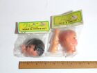 Vtg Lot 5 Nos Fibre Craft Doll Making Parts Baby Child Head   Hands Sets   2