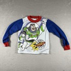 Vintage Buzz Lightyear Disney Pajamas Size 4t-5t Blue White  7