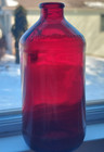 Vintage Royal Ruby Red Schlitz Beer Bottle Anchor Glass Cone Top