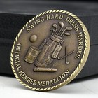 Old Bastards Golf Club Challenge Coin 100  Over Par Lifetime Member Medallion