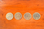 Lot Of 4 Car Wash No Cash Value Tokens   Coins 1 