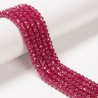 Natural Ruby Faceted Rondelle Beads Size 3x5mm 4x6mm 15 5   Strand