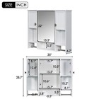 35   X 28   Wall Mounted Bathroom Wall Cabinet With Mirror Medicine Cabinet