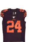 Cleveland Browns 2019 Nick Chubb Game Worn Used Jersey Coa Myles Helmet Game