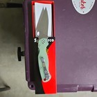 Spyderco Cpm S30v Blade G-10 Green Handle Folding Pocketknife Manual Opening