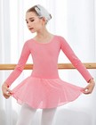 Girls Ballet Leotards Toddler Dance Outfit With Removable Skirt