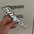 Snap-on Tool Box Logo Emblem Chrome Silver Name Badge Plate Decal 8  Inch New