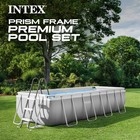 Intex 16  X 8  X 42  Prism Frame Rectangular Above Ground Swimming Pool Set