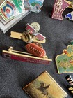 40  Vintage Travel  State  Tourist Souvenir Lapel Pins Usa Mixed Lot Enamel