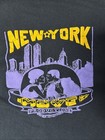 Vintage New York City T-shirt Size Xl Black Single Stich Fruit Of The Loom Tag
