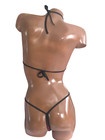New Exotic Dancer Thong Bikini 2 Piece Set  Hologram  A b Cup