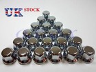 60x 32mm Lux Plastic Chrome Wheel Nut Cover Caps Fit Truck Scania Mercedes Volvo