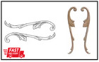 3074pk 7 32 In  X 10-3 8 In  X 2 In  Birch Scroll Onlay Ornament Moulding  2-pac