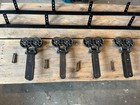 2 Antique Je Porter Queen Barn Door Rollers W  6    Track Architectural Salvage