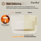 Pedestal Sink 23x19 Inch Ceramic Basin  Overflow  Space Efficient For Bathroom