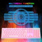 Gaming Keyboard 7 Solid Colors Backlit Wired 104 Keys K1 Waterproof Light