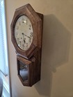 Vintage Heathkit Oak Wall Clock Jauch German Movement 1984 Serviced Working 