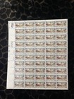 Vintage Usps Sheet 50 Post Stamps Us Christmas 10c Mnh Mail Post Office