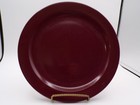 4 Vintage 1960s Usa Boonton Melamine Burgundy Green Buff Dinner Plates 9 87  H26