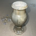 Vintage Onyx Marble Vase  Natural Stone  8   