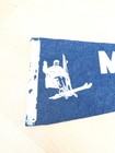 Vintage 1950s Mt  Mansfield Stowe Ski Area Pennant Vermont Single Chair