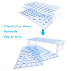 50pcs Clear Plastic Test Tubes With Rack 16 X 100mm Tube With Caps And 50 Holes