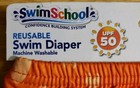 Swim School Reusable Swim Diaper 6 Months 13-18 Lbs Orange W  Green Frog  New 