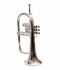 Sai Musical Flugelhorn 3 Valve Bb Nickel Finish With Hard Case And Mouthpiece  