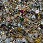 Vintage-now Estate Sale Buttons Lot 100pc Various Sizes Shapes Colors Types New