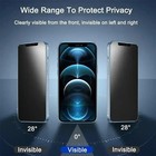 1   4pcs Privacy Tempered Glass Screen Protector For Iphone Anti Spy 