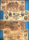 Lot Of 9 Reproduction Antiqued U s  Civil War Era Notes Paper Money Bills