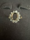 Estate 18k Yellow Gold Diamond Semi Mount Setting Ring   read Description 