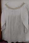 Vintage Romanian Brand New Le Embroidered White Cotton  Blouse Free Shipping
