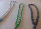 3x Islamic Prayer Beads Tasbih Misbaha Subha Crystal Resin Rosary Set